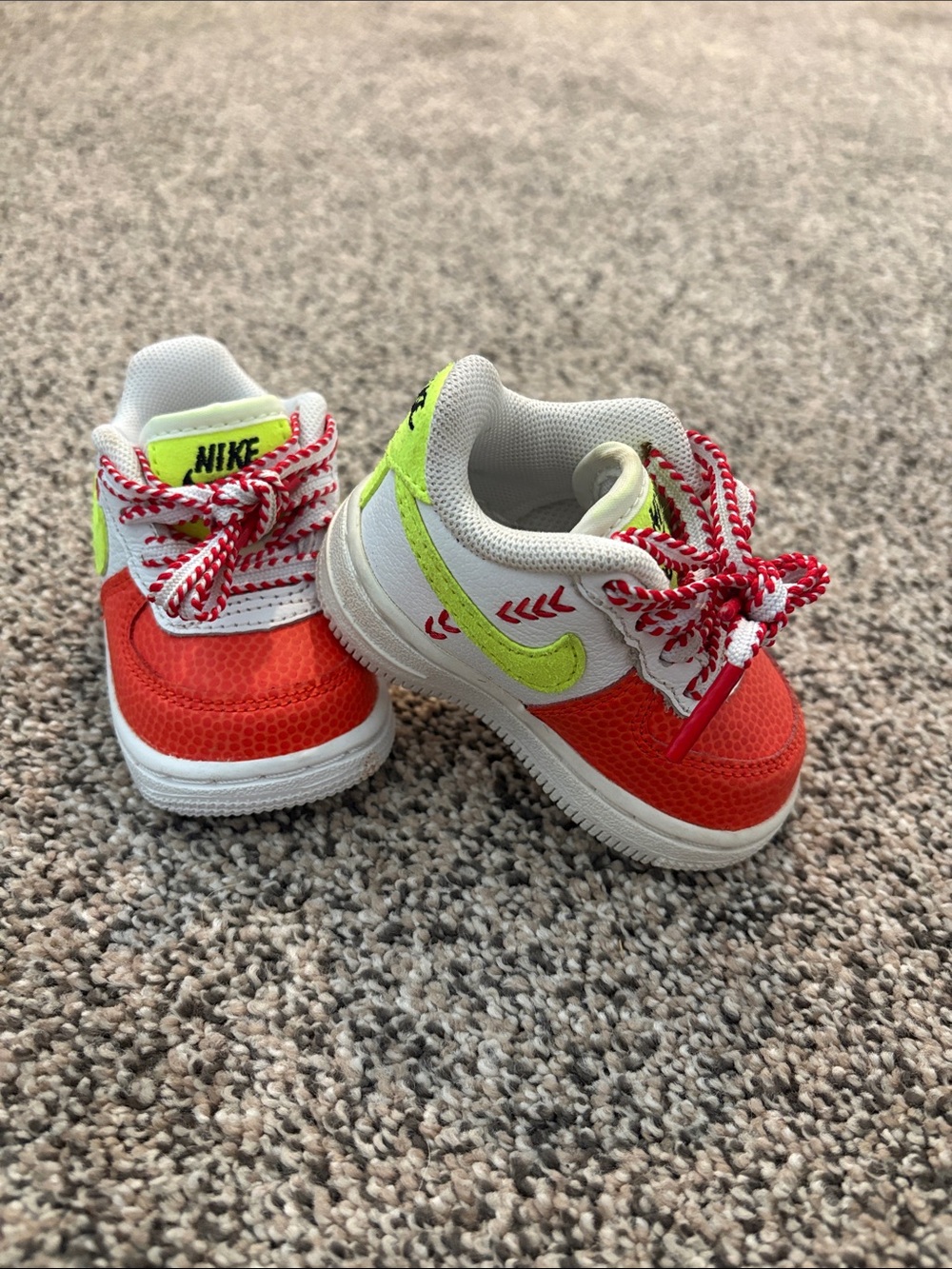 Nike custom Air Force one baby shoes size 2 C